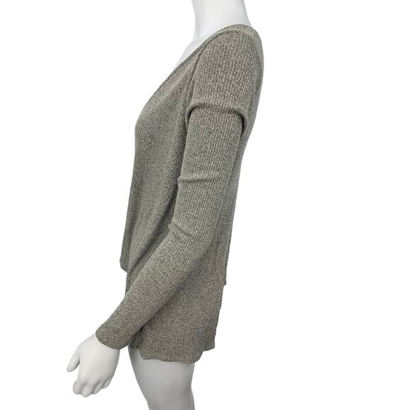 Tea n Rose open front cardigan knit sweater white lace back small - Picture 4 of 8